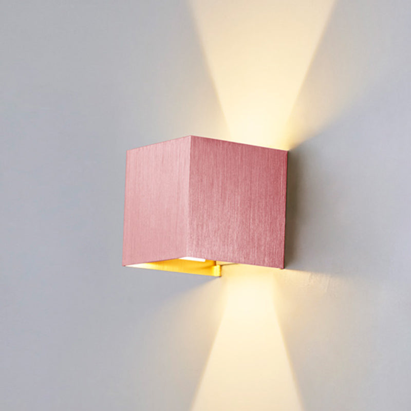 Lámpara montada en la pared cuadrada lámpara de montaje de pared de vidrio moderna para sala de estar