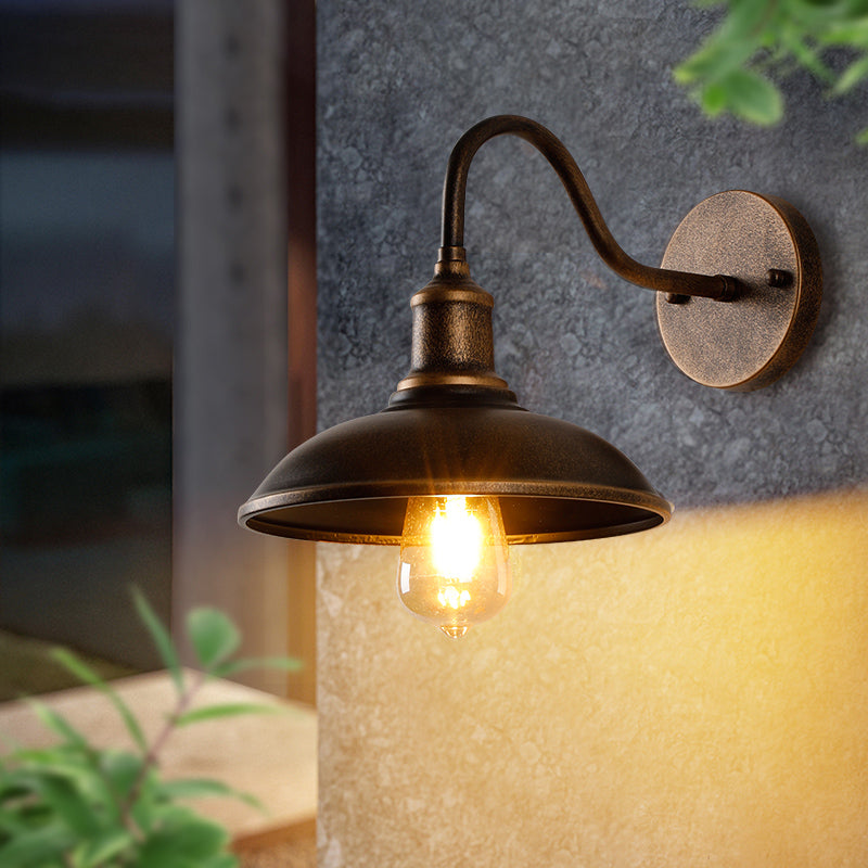 Lidwandmontaglampen Vintage Industrial Metall Wandleuchten Beleuchtungskörper für den Innenhof