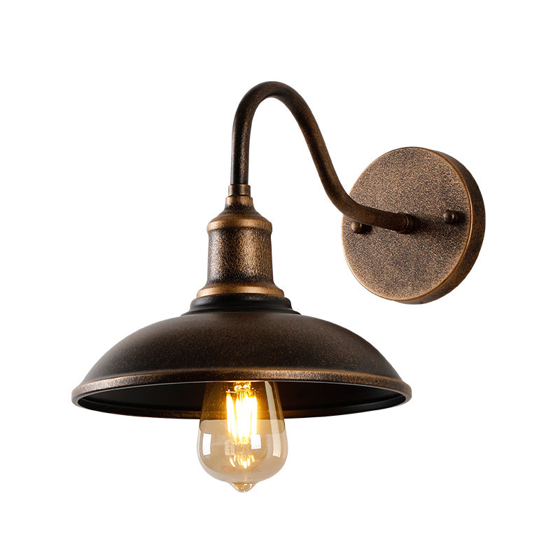 Lid Wall Mounted Lamps Vintage Industrial Metal Wall Sconces Lighting Fixtures for Courtyard