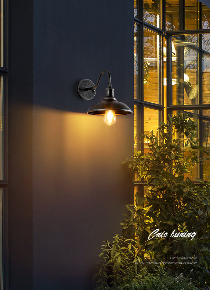Lidwandmontaglampen Vintage Industrial Metall Wandleuchten Beleuchtungskörper für den Innenhof