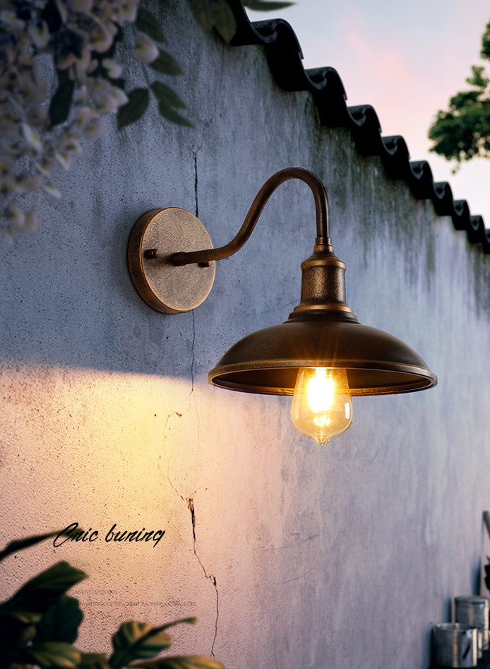 Lidwandmontaglampen Vintage Industrial Metall Wandleuchten Beleuchtungskörper für den Innenhof