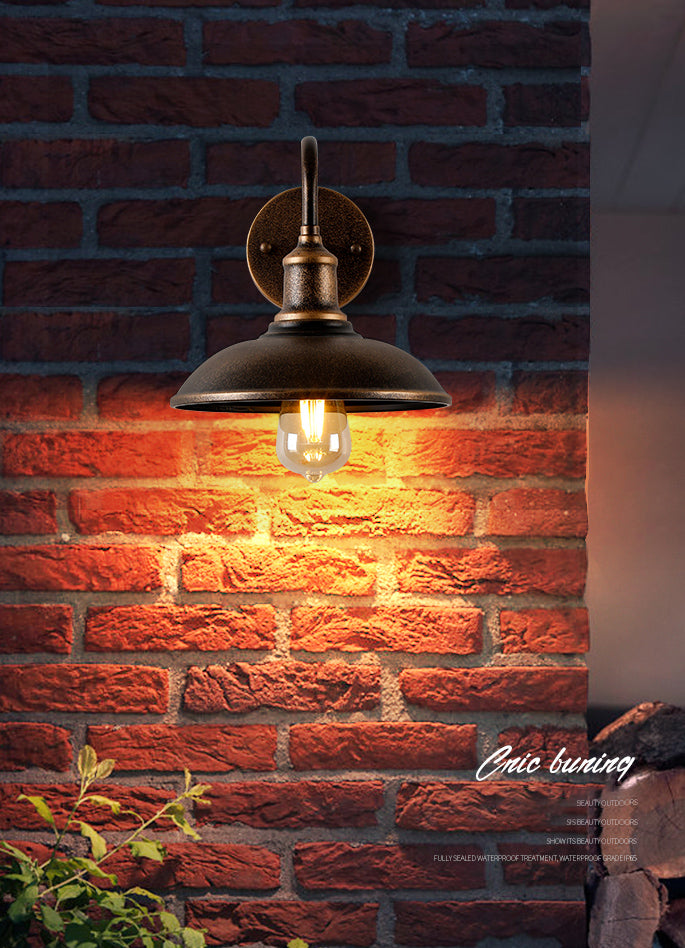 Lidwandmontaglampen Vintage Industrial Metall Wandleuchten Beleuchtungskörper für den Innenhof