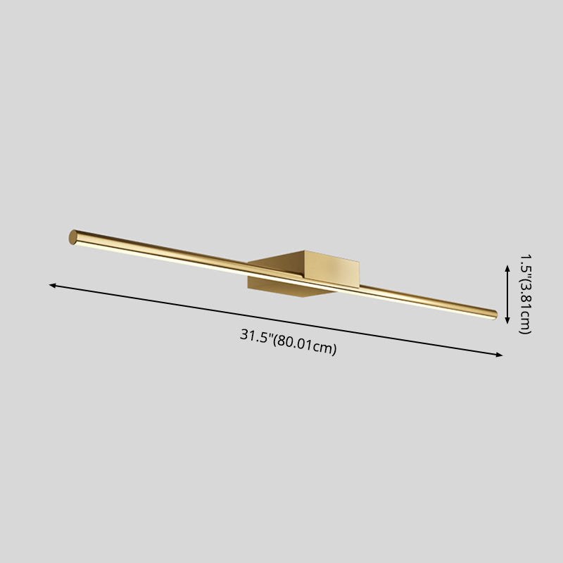 Luces de pared de tocador lineal Simplicidad posmoderna Disparo de pared acrílico para baño