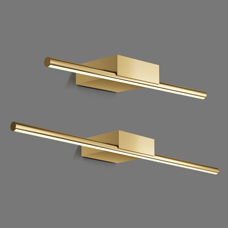Luces de pared de tocador lineal Simplicidad posmoderna Disparo de pared acrílico para baño