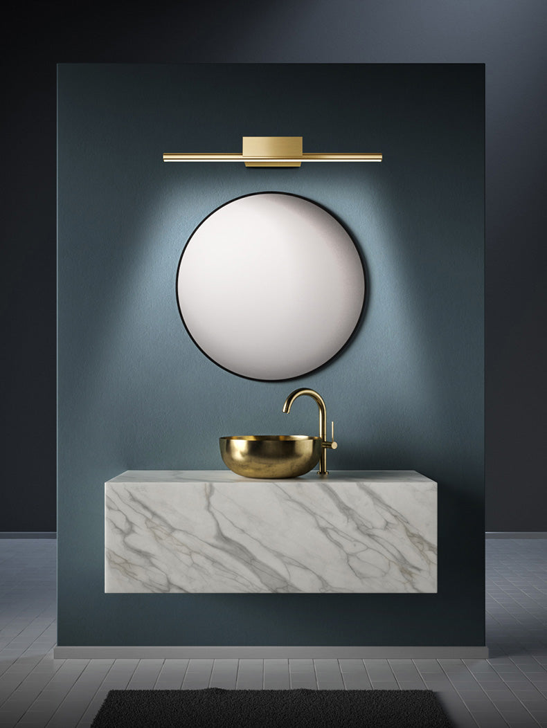 Luces de pared de tocador lineal Simplicidad posmoderna Disparo de pared acrílico para baño