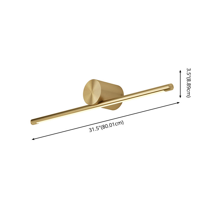 Luces de pared de tocador lineal Simplicidad posmoderna Disparo de pared acrílico para baño