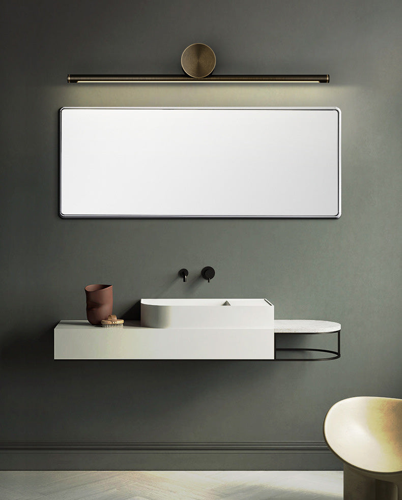 Luces de pared de tocador lineal Simplicidad posmoderna Disparo de pared acrílico para baño