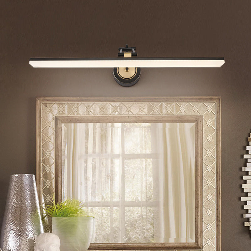 Vanité allongée Lumières murales postmodernes simplicité applique murale acrylique pour salle de bain