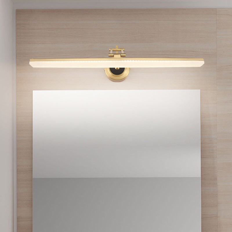 Vanité allongée Lumières murales postmodernes simplicité applique murale acrylique pour salle de bain