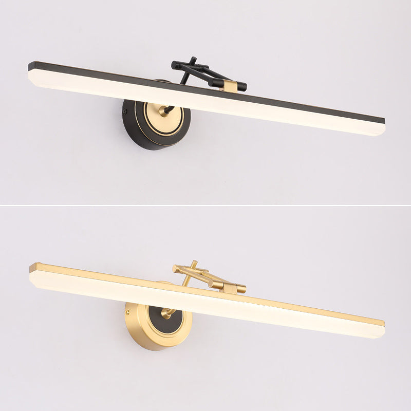 Vanité allongée Lumières murales postmodernes simplicité applique murale acrylique pour salle de bain