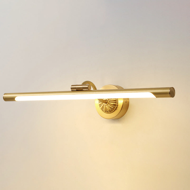 Luces de pared de tocador lineal Simplicidad posmoderna Disparo de pared acrílico para baño