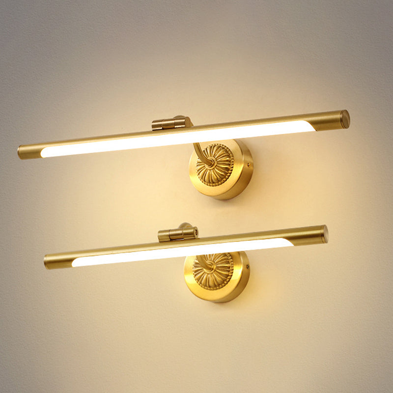 Luces de pared de tocador lineal Simplicidad posmoderna Disparo de pared acrílico para baño