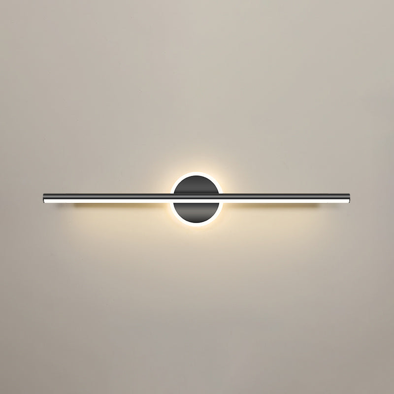 Luces de pared de tocador lineal Simplicidad posmoderna Disparo de pared acrílico para baño