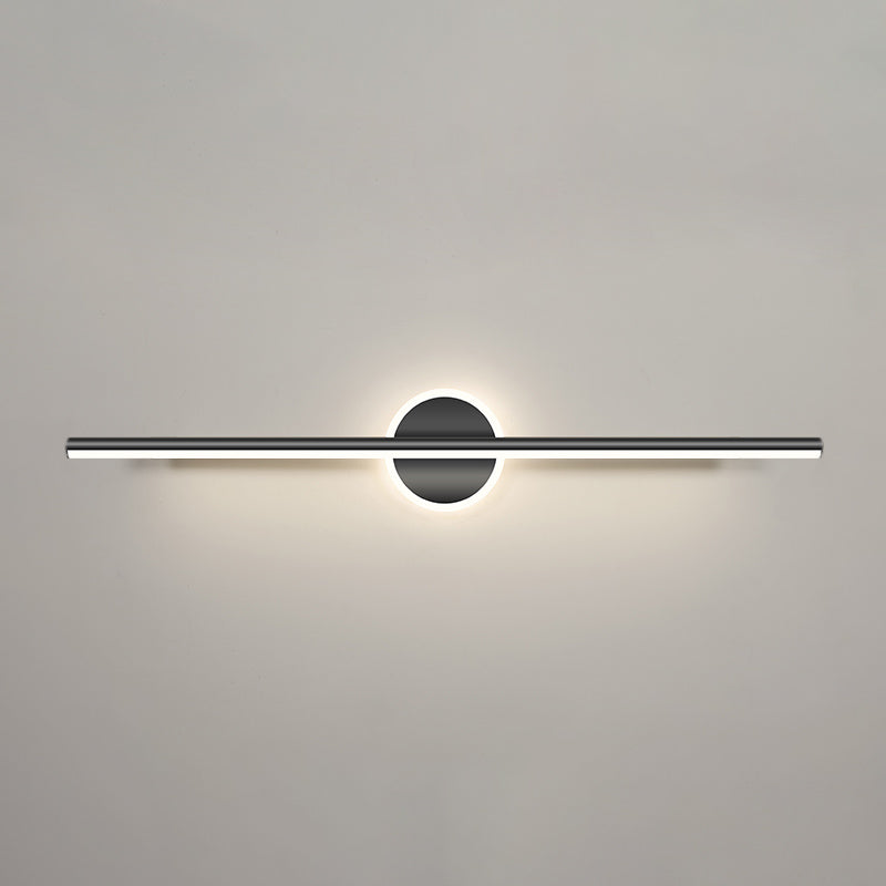 Luces de pared de tocador lineal Simplicidad posmoderna Disparo de pared acrílico para baño