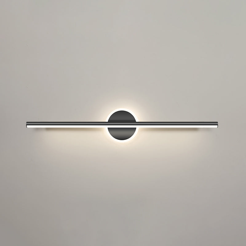 Luces de pared de tocador lineal Simplicidad posmoderna Disparo de pared acrílico para baño