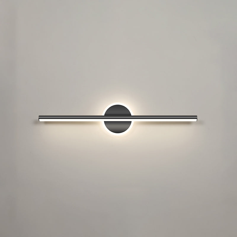 Luces de pared de tocador lineal Simplicidad posmoderna Disparo de pared acrílico para baño