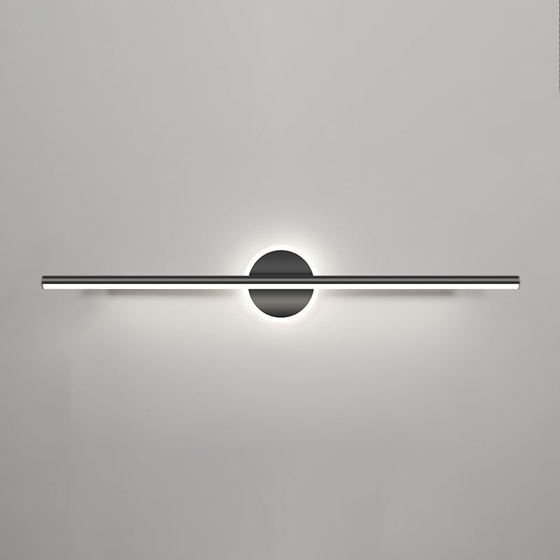 Luces de pared de tocador lineal Simplicidad posmoderna Disparo de pared acrílico para baño