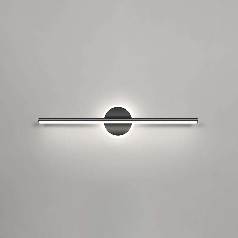 Luces de pared de tocador lineal Simplicidad posmoderna Disparo de pared acrílico para baño