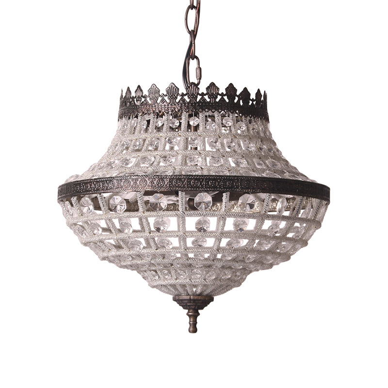 2 bulbi lampadario a soffitto tagliato laser il tradizionale illuminazione a sospensione di cristallo in bronzo
