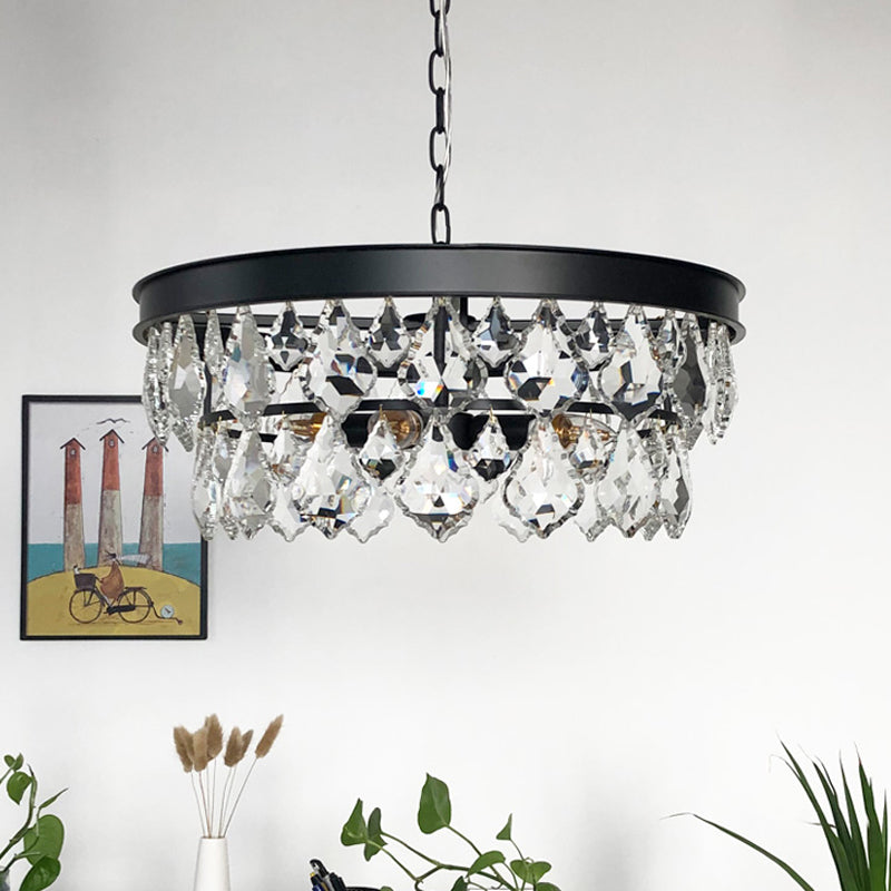 Lampella a 2 strati Light Light MODER Crystal 3 teste Kit lampada sospesa per sala da pranzo