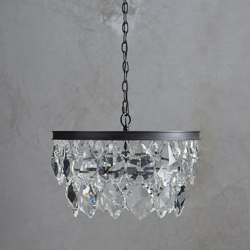 Lampella a 2 strati Light Light MODER Crystal 3 teste Kit lampada sospesa per sala da pranzo