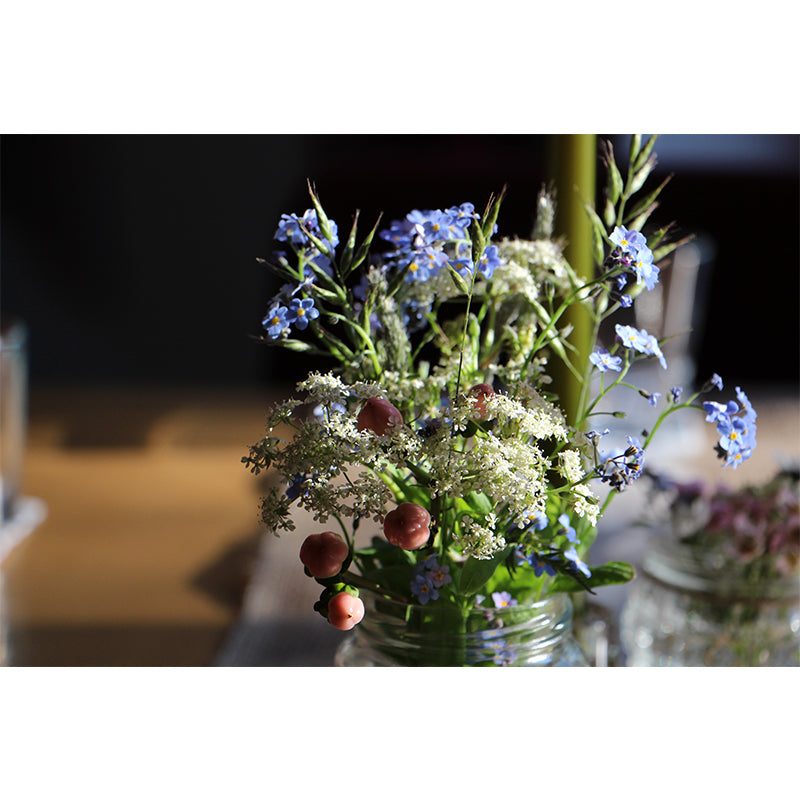 Photography Packed Flower Mural Wall Decor Mildew Resistant Wall Mural for Decoration