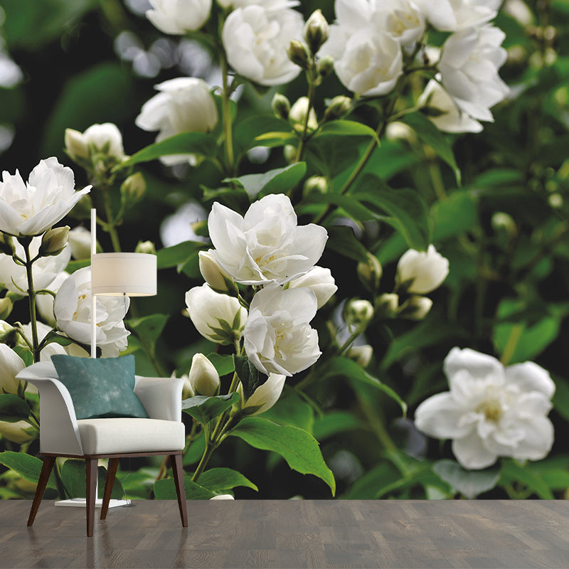 Modern Jasmin Mural Wall Decor Mildew Resistant Living Room Wall Mural Wall Art