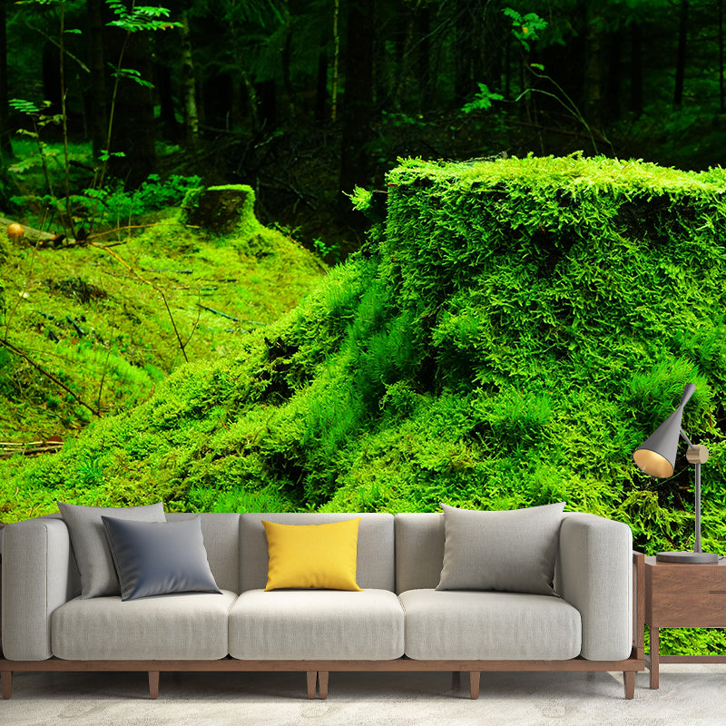 Bright Color Moss Painting Mural Decal Modern Stain-Proof Wall Covering
