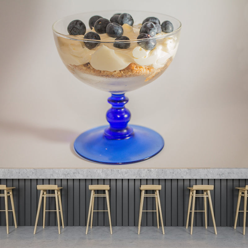 Soft Color Dessert Painting Mural Decal Modern Commercial Use Eco-friendly Wall Covering