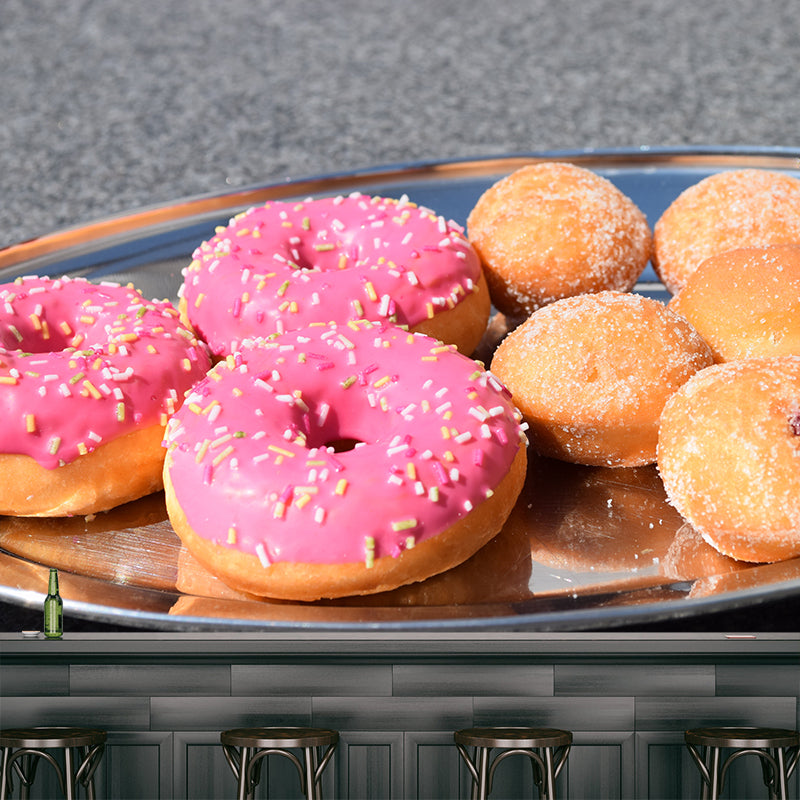 Bright Color Donut Painting Mural Decal Modern Commercial Use Wall Covering