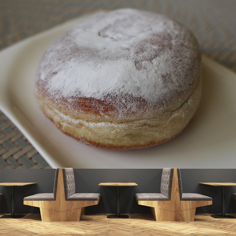Customized Modern Donut Food Mural Wallpaper Commerce Shop Mildew Resistant
