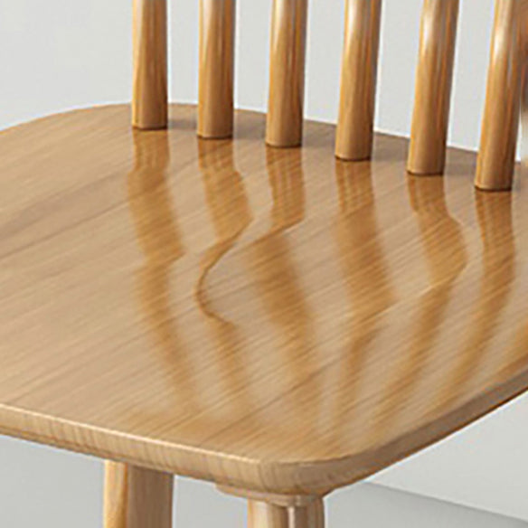 Modern Style Solid Wood Dining Room Set with Rectangle Shape Table and 4 Legs Base for Home Use