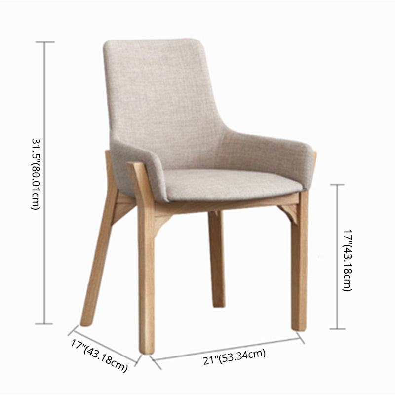 Modern Style Solid Wood Dining Set with Rectangle Shape Table and Double Pedestal Base