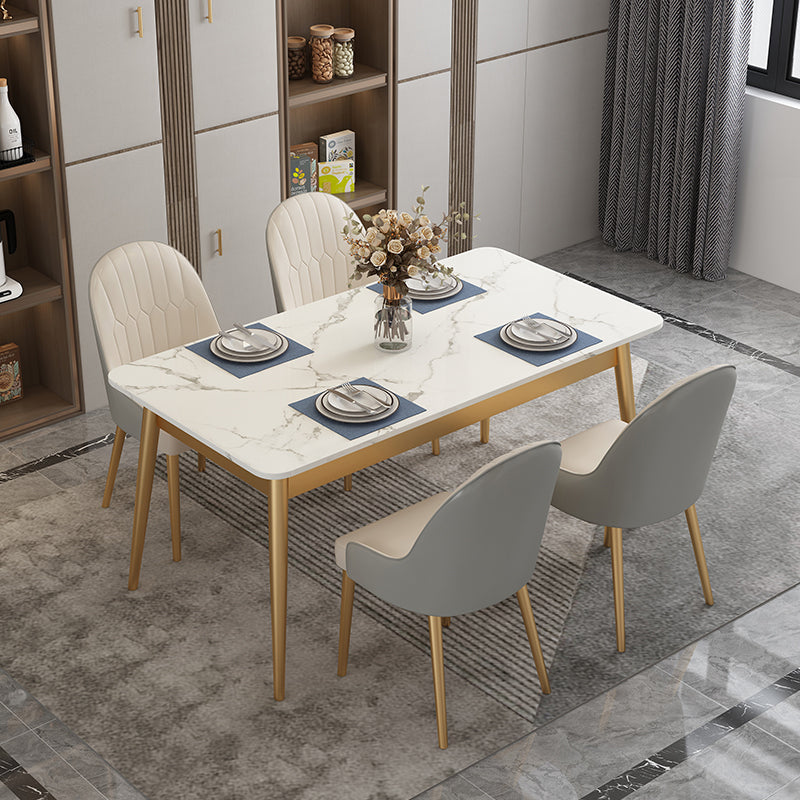 Muebles de piedra sinterizada de cocina moderna de altura estándar comedor formal † ROOMA † Table † Set