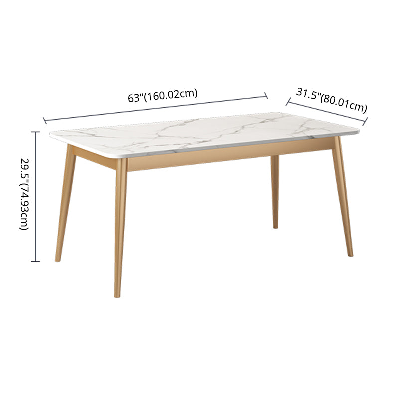 Muebles de piedra sinterizada de cocina moderna de altura estándar comedor formal † ROOMA † Table † Set