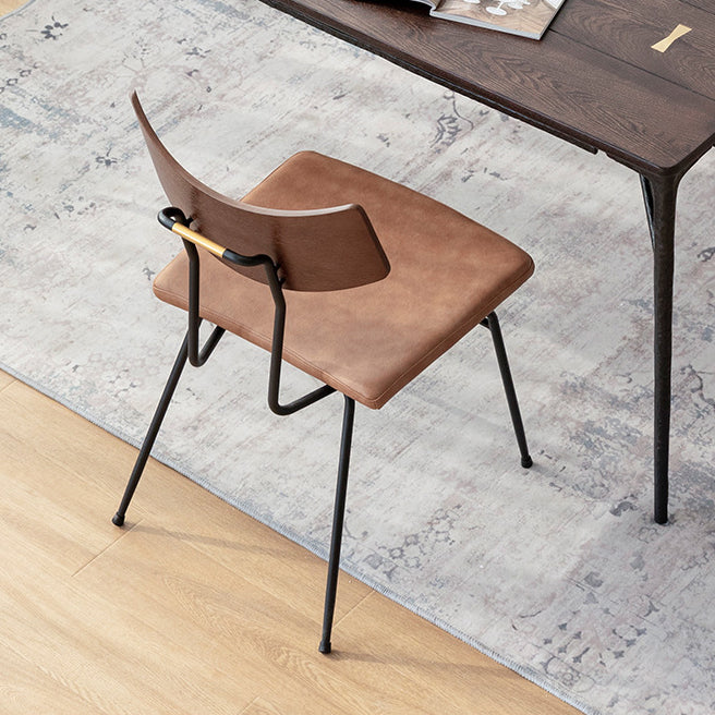 Industriële stijl houten dineren † kamer † ingesteld met rechthoekige tafel en metalen eettafel meubels