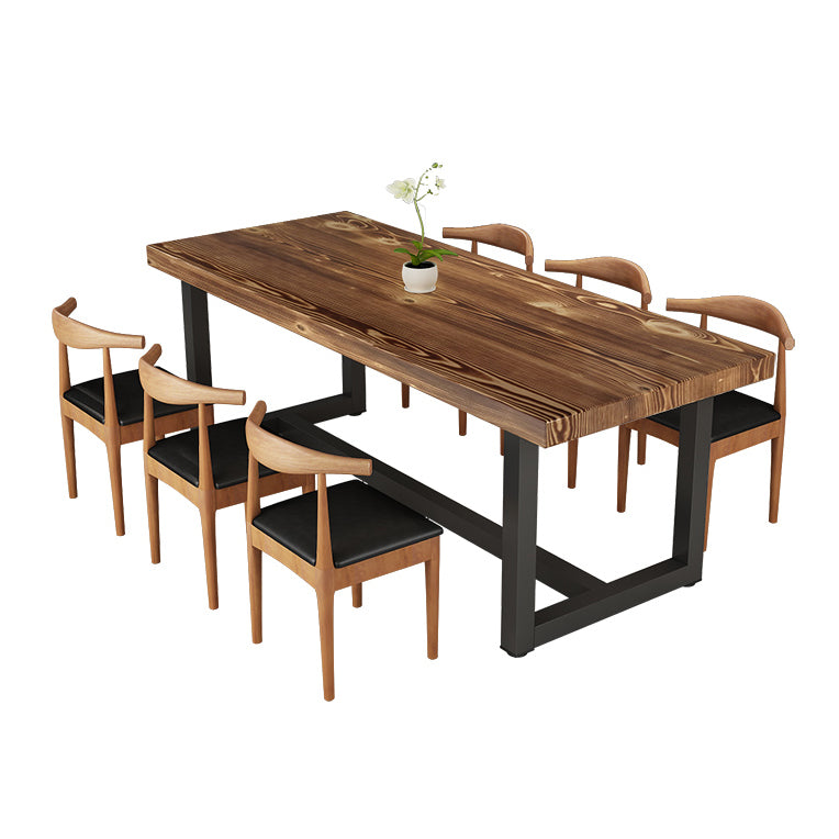 Industriële stijl vaste houten tafetafel sets met toedertafel eettafel meubels