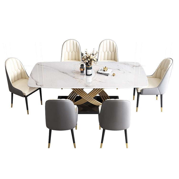 Contemporary¬†Kitchen¬†Dining¬†Room¬†Set with¬†Rectangle Sintered Stone Top¬†Formal¬†Dining¬†Table¬†Furniture