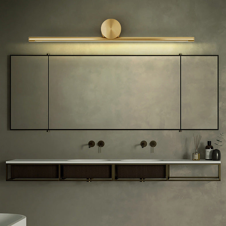 Luces de pared de tocador lineal Simplicidad posmoderna Disparo de pared acrílico para baño