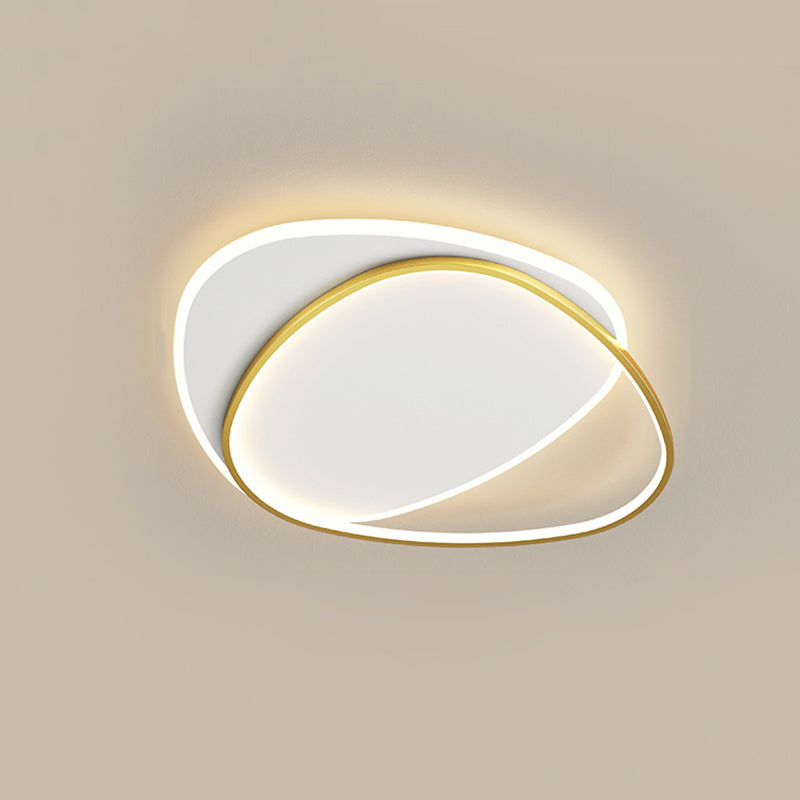 Plafonnier encastré de style moderne en acrylique, plafonnier à LED géométrique à 1 lumière
