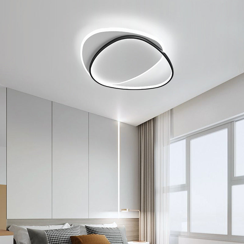 Acrylic Modern Style Flush Mount Ceiling Fixture 1-Light Geometric Led Flush Light