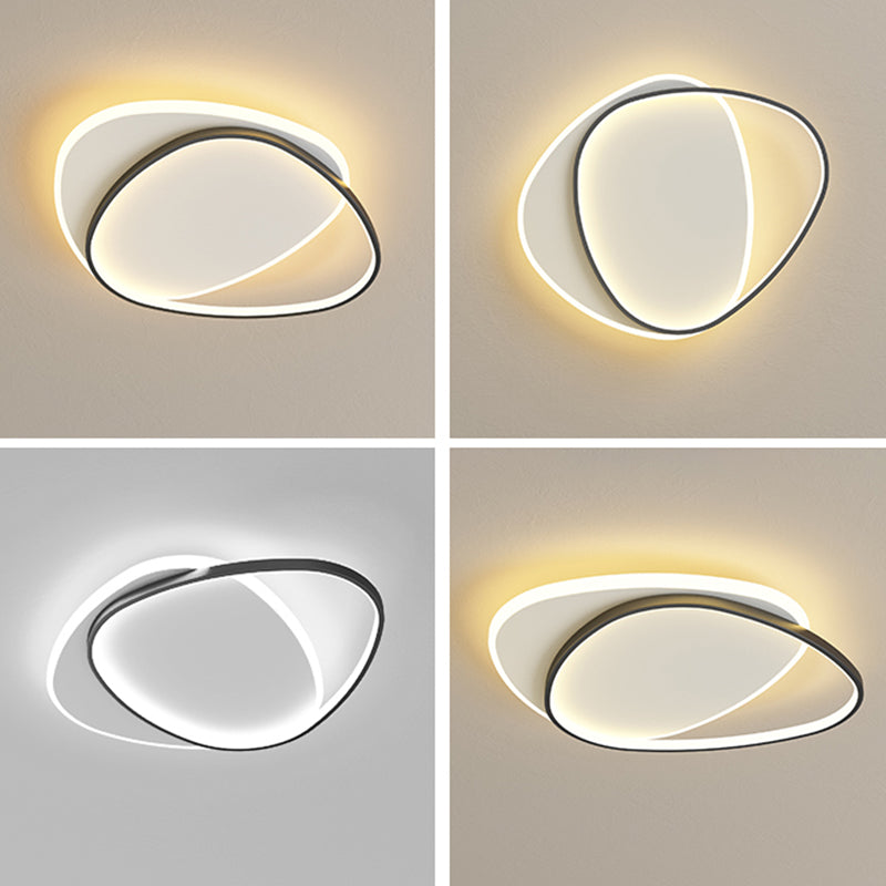 Acrylic Modern Style Flush Mount Ceiling Fixture 1-Light Geometric Led Flush Light