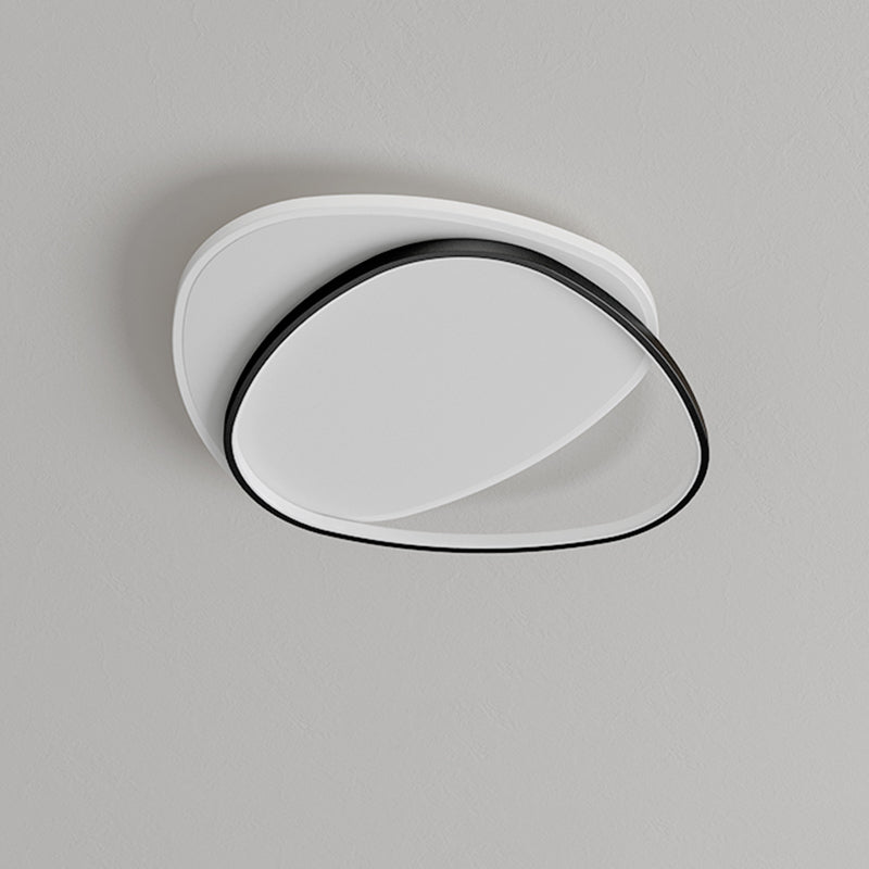 Lámpara de techo empotrada de estilo moderno acrílico, luz empotrada LED geométrica de 1 luz