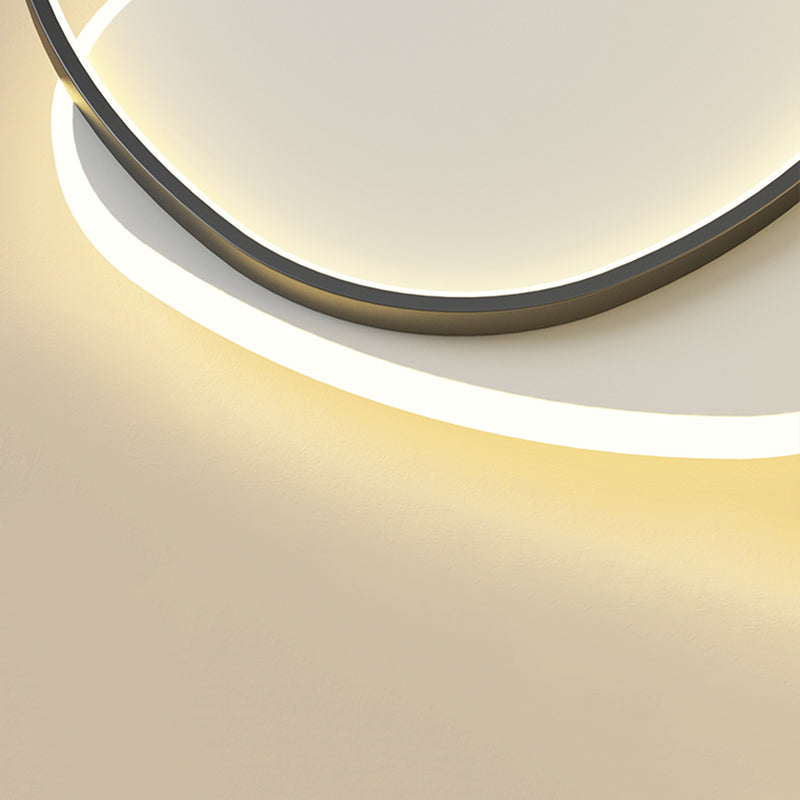Acrylic Modern Style Flush Mount Ceiling Fixture 1-Light Geometric Led Flush Light