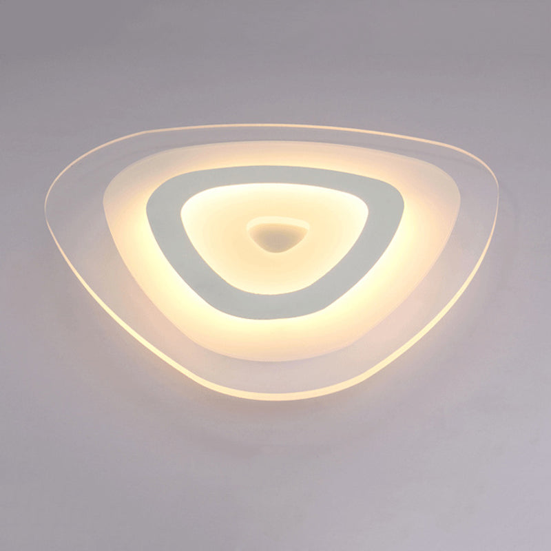 Geometrical Acrylic Led Flush Mount Ceiling Lamp Fixtures Modern Style 1-Light Flush Light