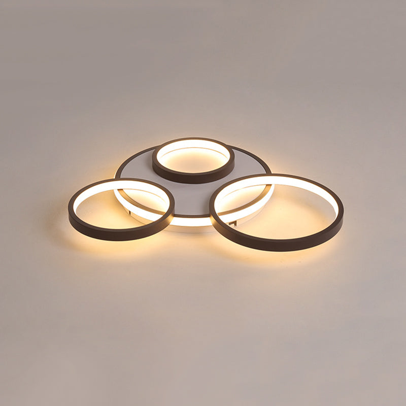 Geometric Acrylic Flush Ceiling Light Fixtures Modern Style 1-Light Flush Mount Fixture