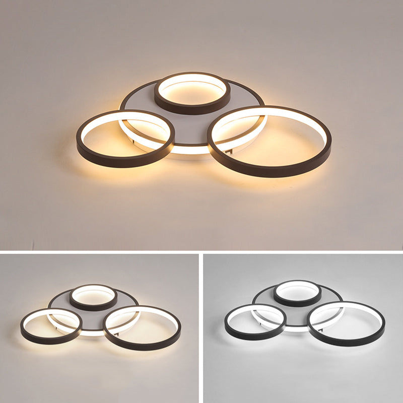 Geometric Acrylic Flush Ceiling Light Fixtures Modern Style 1-Light Flush Mount Fixture