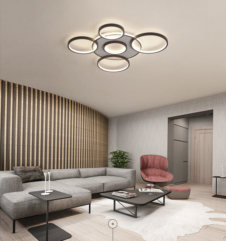 Geometric Acrylic Flush Ceiling Light Fixtures Modern Style 1-Light Flush Mount Fixture