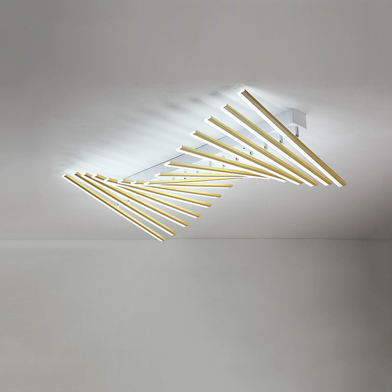 Schlanker Bar Acryl LED Flush Deckenleuchten moderner Stil 15 Leichter Flush Mount Lampe