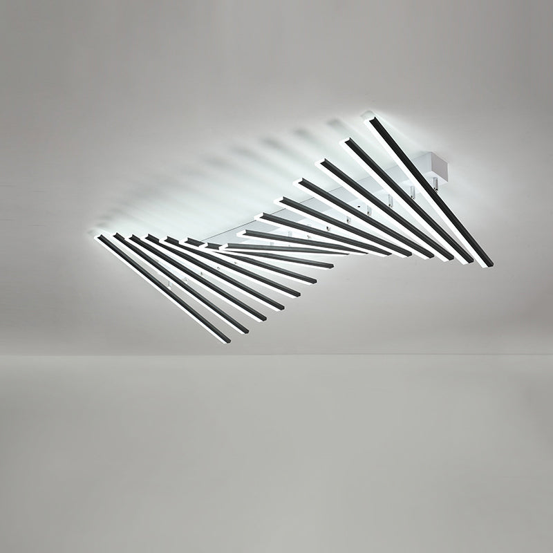 Schlanker Bar Acryl LED Flush Deckenleuchten moderner Stil 15 Leichter Flush Mount Lampe